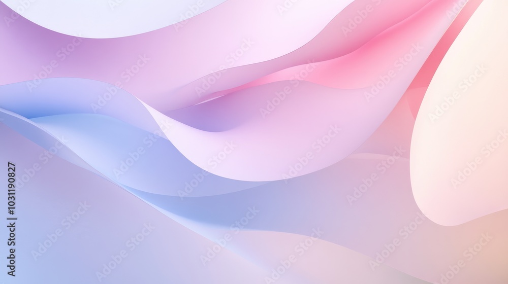 Poster a simple and elegant background featuring light gradients of pastel colors, creating a calm and beau