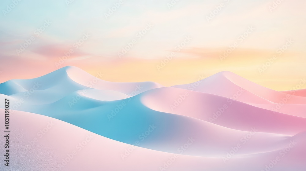 Poster a visually soft and relaxing background with light pastel tones, creating a smooth and calm aestheti