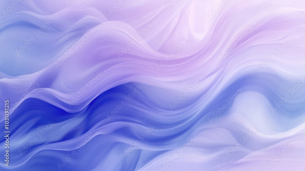 Poster a calming background with soft gradient colors in shades of blue and lavender, creating a peaceful a