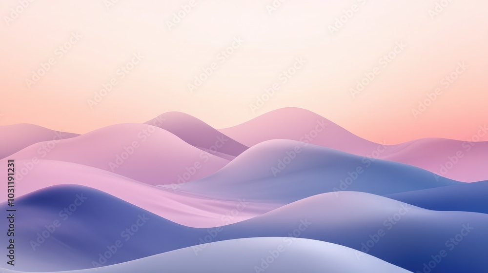Poster a calming gradient background featuring soft pastel hues and smooth transitions, perfect for creatin