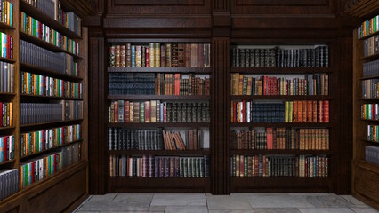 オンラインミーティング用背景 テレビ会議背景用 ZOOM会議背景用 CG 部屋 ラウンジ 本棚 書斎 video conferencing for using in video conference and as a zoom background.