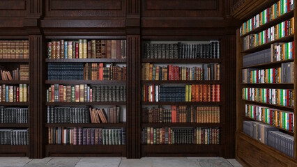 オンラインミーティング用背景 テレビ会議背景用 ZOOM会議背景用 CG 部屋 ラウンジ 本棚 書斎 video conferencing for using in video conference and as a zoom background.