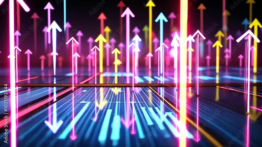 Aufkleber in a high-tech digital environment, a modern smartphone is showcased on an illuminated grid with hol