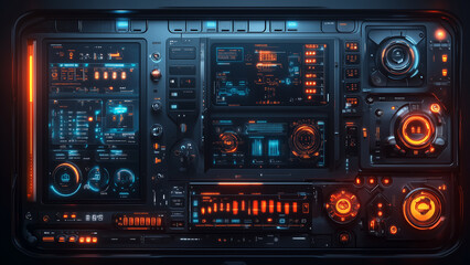 Sleek Futuristic Smart Home Control Panel for Modern Living