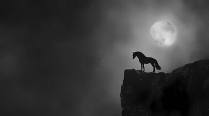 wolf howling at the moon