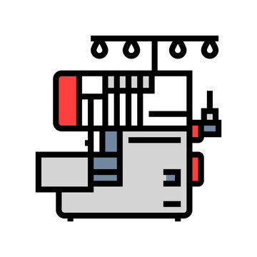 serger machine dressmaking fashion color icon vector. serger machine dressmaking fashion sign. isolated symbol illustration