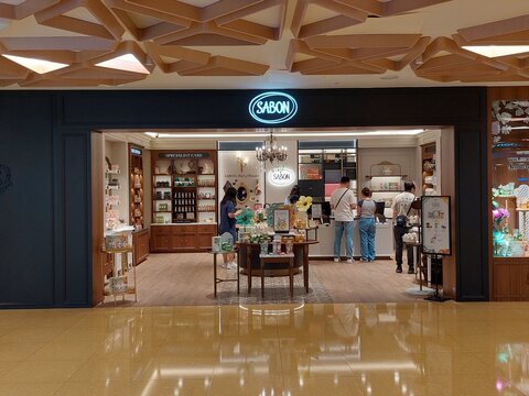 Sabon mall facade at Cityplaza mall in Tai Koo, Hong Kong