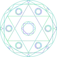 Turquoise magic circle