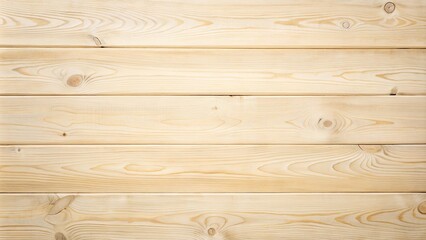Fototapeta premium Light cream wooden background with horizontal planks minimalist