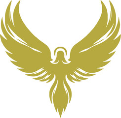 Divine Angel Wings vector. Elegant Spiritual Design