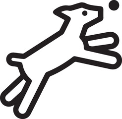 Dog icon symbol vector image illustration
