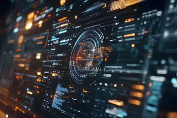 Futuristic Digital Interface Illustration