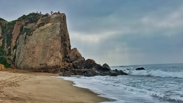 Point Dume Malibu California Rocky Tidal Coast Beach