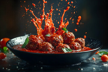 Delicious Meatballs in Tomato Sauce - Food Photography