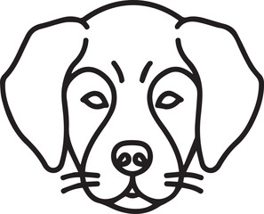 Dog icon symbol vector image illustration
