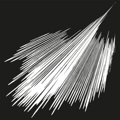 Fototapeta premium Stylized burst of speed lines, conveying a sense of motion, energy, or acceleration.