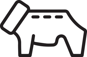 Dog icon symbol vector image illustration
