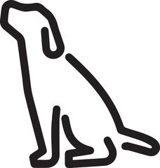 Dog icon symbol vector image illustration

