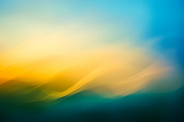 Abstract Background with Blue, Yellow, and Green Gradient
