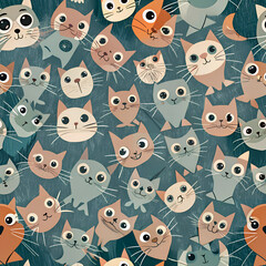  pattern with cats