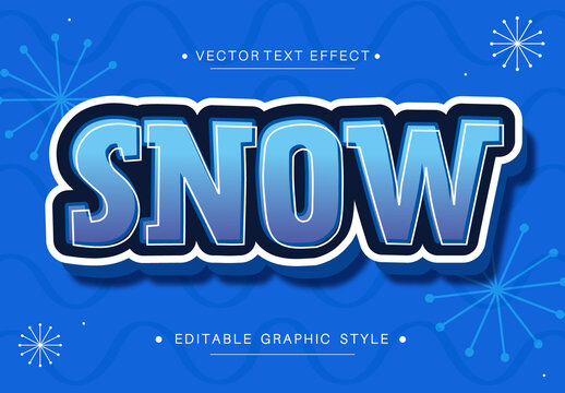 Cool Ice Blue Winter Frosty Text Effect