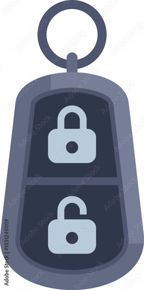 Aufkleber car key fob is showing its lock and unlock buttons, representing concepts like car access, security 