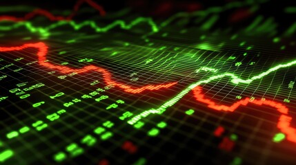 Dynamic Stock Market Data Visualization Chart