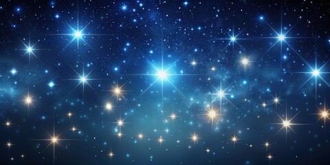 Dark night sky with twinkling stars motion looped background, starry, abstract, night, sky, twinkling, blinking, dark