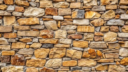 Obraz premium Stone wall texture background with rough, natural stones and visible grains, stone, wall, texture, background, rough