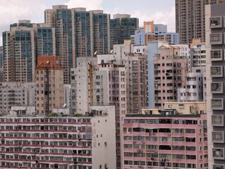 Hong Kong High-rise Residential Buildings with Compact Apartments