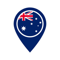 Australia flag location icon