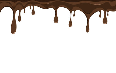 chocolate drops vector illustration