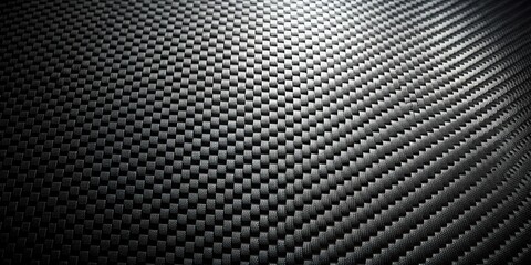 Low angle abstract dark background with carbon fiber texture