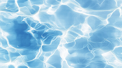 Obraz premium shimmering transparent pool water texture with rippling caustics and shadow play
