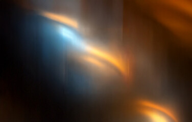 Abstract background with blurred gradients of blue and orange.