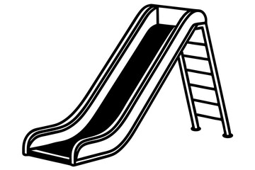  Image of children  slide isolated on white background