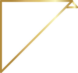 Golden tag label and banner