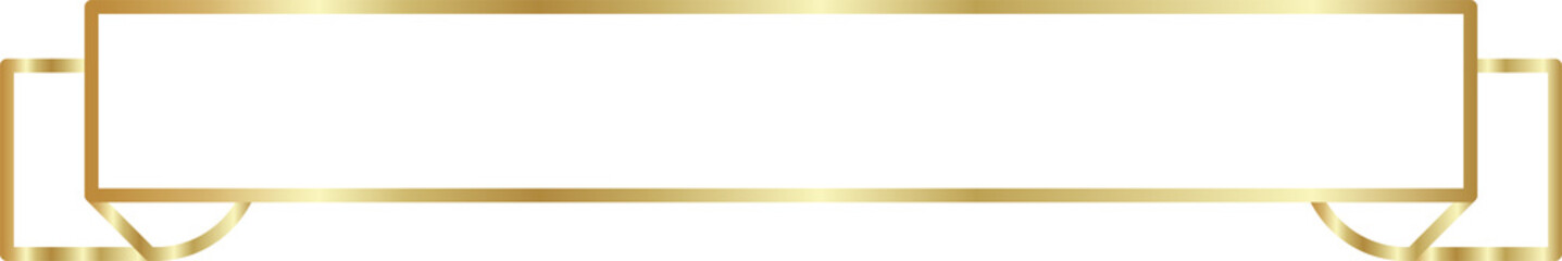 Golden tag label and banner