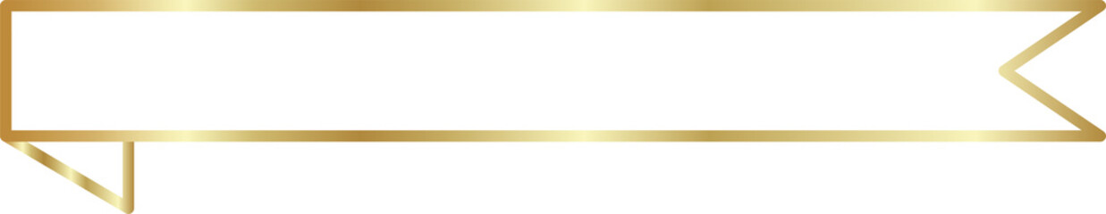 Golden tag label and banner