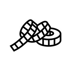 tape measure dressmaking fashion line icon vector. tape measure dressmaking fashion sign. isolated contour symbol black illustration