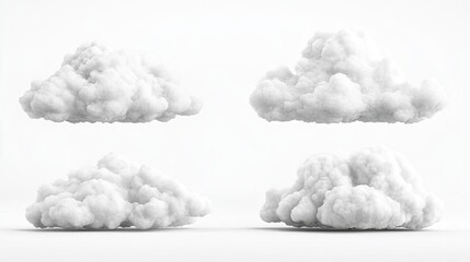 Soft White Clouds in Bright Sky During Daytime Generative AI