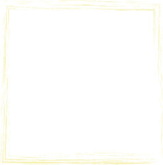 Grunge square golden frame. Luxury element