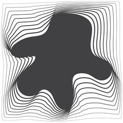 Square shape with gradient line modern, logo, science, future, digital