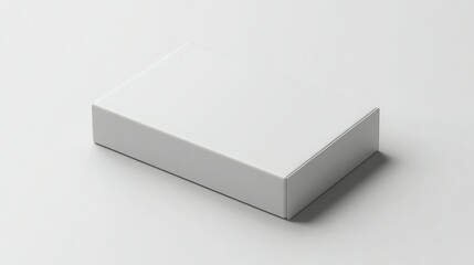 white box on a white backgorund mockup