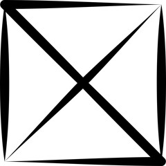 Square line shapes. Geometric elements