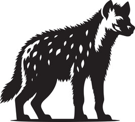 Hyena silhouette vector