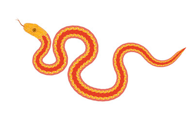A simple cartoon snake pattern