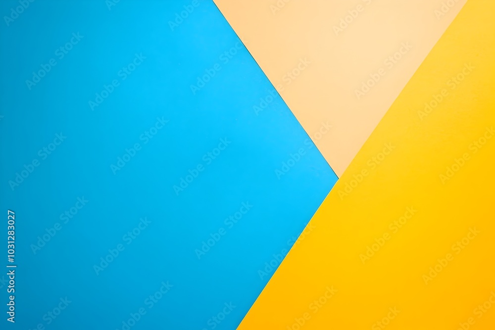 Poster vibrant geometric abstract background with diagonal shapes and color gradient