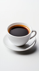 Obraz premium Black Coffee isolated on white background.