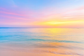 Obraz premium Stunning Sunset on the Serene Ocean with Vibrant Skies and Reflections